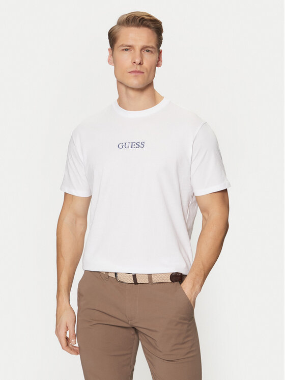 Guess T-Shirt M5RI58 K9RM1 Biały Regular Fit