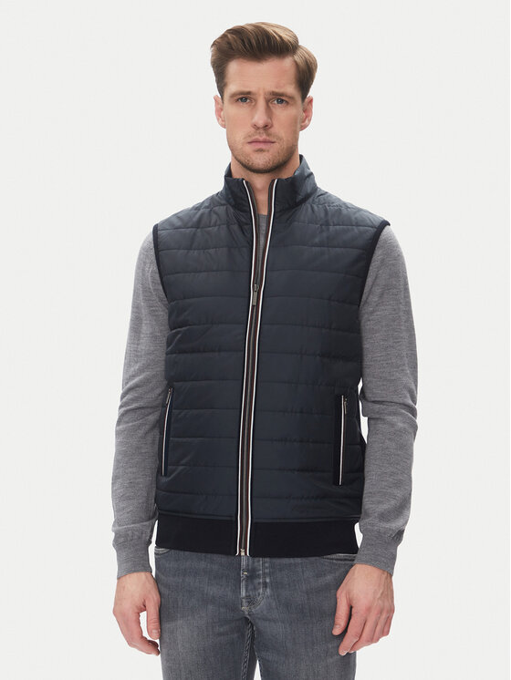 Bugatti Kamizelka 8850 75121C Granatowy Regular Fit