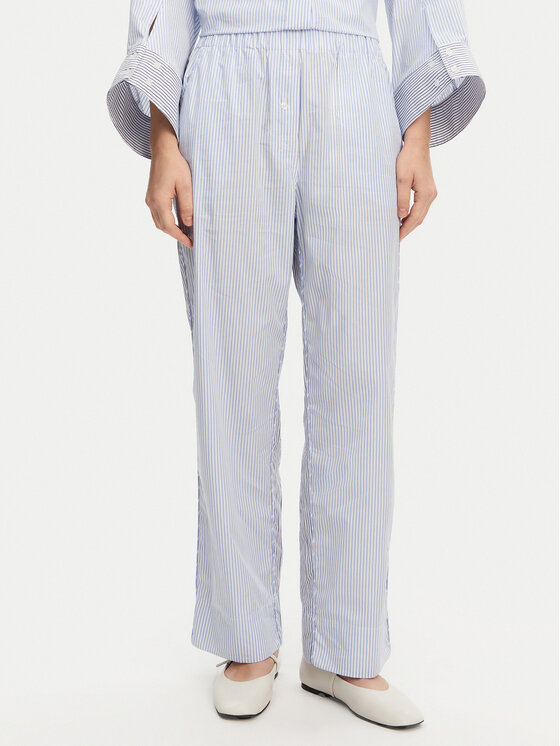 Munthe Spodnie materiałowe Fidda 251142725126 Błękitny Loose Fit