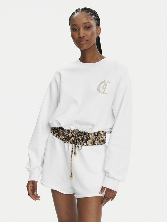 Just Cavalli Bluza 78PAIE01 Biały Regular Fit