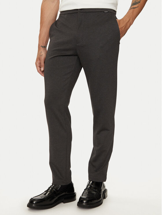 Calvin Klein Spodnie materiałowe K10K113647 Szary Comfort Fit