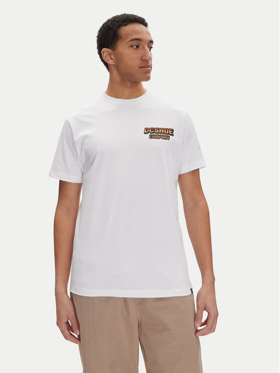 DC T-Shirt ADYZT05457 Biały Heritage Fit