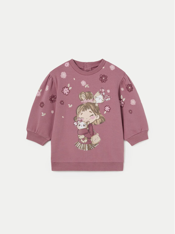 Mayoral Sukienka dzianinowa 2922 Różowy Regular Fit