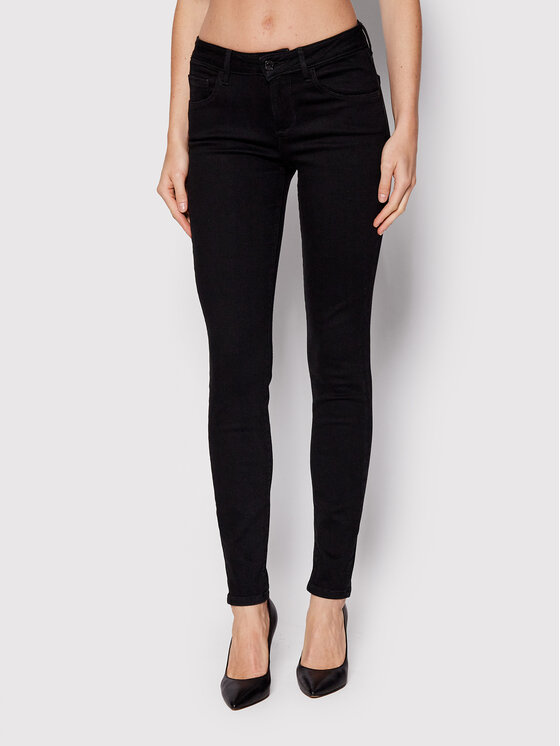 Guess Jeansy Annette W2YA99 D4PZ1 Czarny Skinny Fit