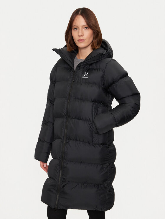 Haglöfs Kurtka zimowa Long Mimic 607706 Czarny Relaxed Fit