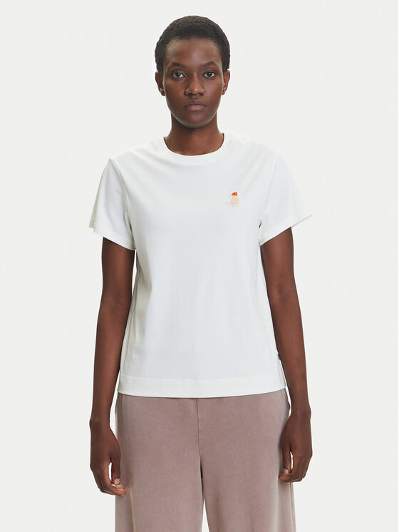 adidas T-Shirt Cat Patch Graphic JV8515 Biały Regular Fit