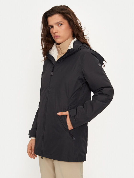 CMP Płaszcz zimowy 34K0086D Szary Regular Fit