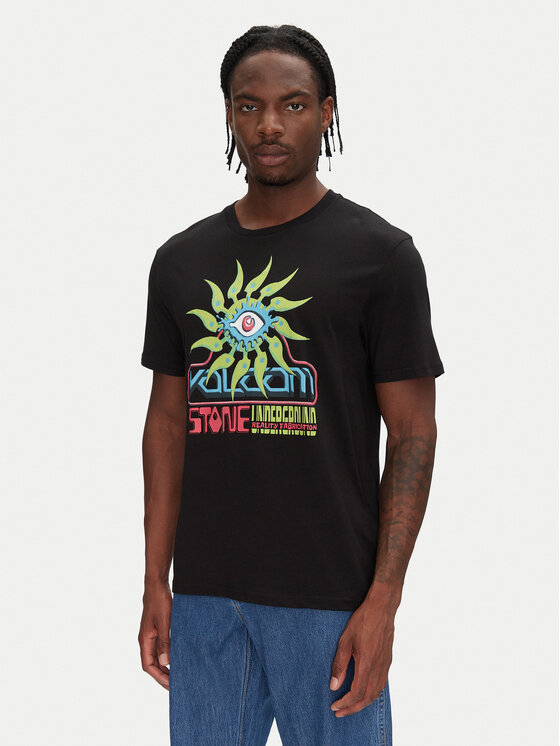 Volcom T-Shirt Realityfab A3512555 Czarny Loose Fit