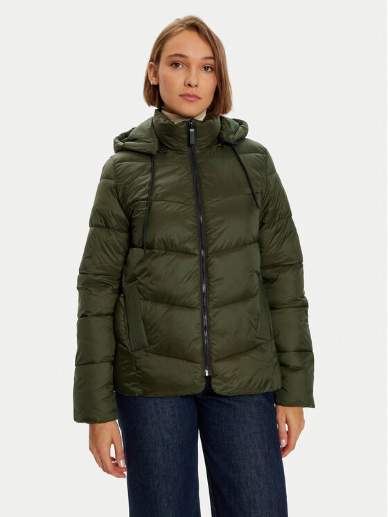 Kaffe Kurtka zimowa Susanne 10508811 Zielony Regular Fit