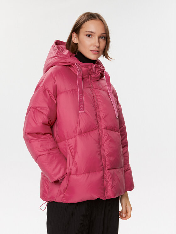 Guess Kurtka zimowa Letizia W3BL21 WG0V0 Czerwony Regular Fit