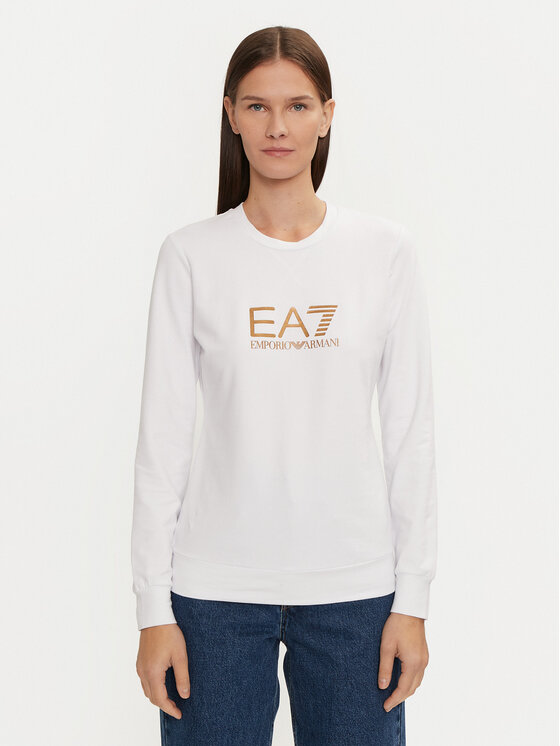 EA7 Emporio Armani Bluza 8NTM35 TJTXZ 0186 Biały Regular Fit