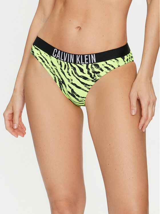 Calvin Klein Swimwear Dół od bikini KW0KW02337 Zielony