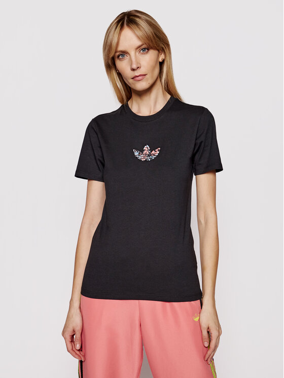 adidas T-Shirt GN3043 Czarny Standard Fit