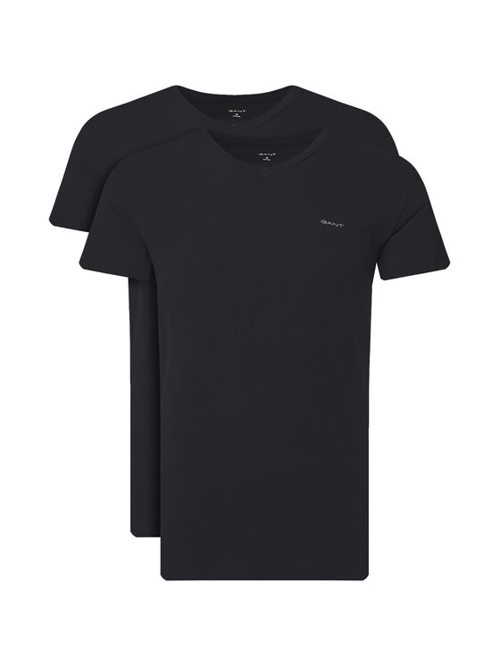 Gant Komplet 2 t-shirtów 900012018 Czarny Regular Fit