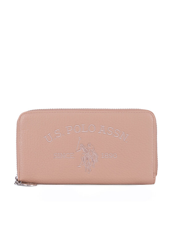 U.S. Polo Assn. Duży Portfel Damski WIUXT8413WVP Beżowy