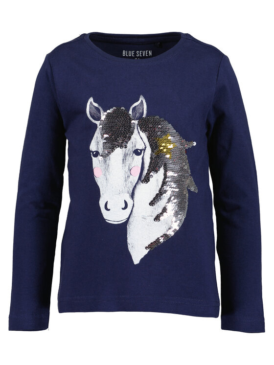 Blue Seven Bluzka 750738 X Granatowy Regular Fit