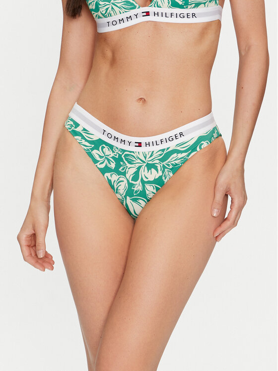 Tommy Hilfiger Dół od bikini UW0UW05365 Zielony