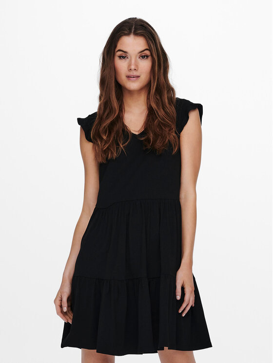 ONLY Sukienka letnia May 15226992 Czarny Regular Fit