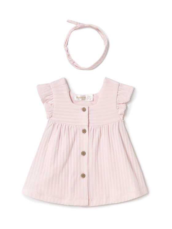 Mayoral Sukienka letnia 1866 Różowy Regular Fit