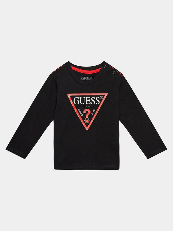 Guess Bluzka N84I24 K8HM0 Czarny Regular Fit
