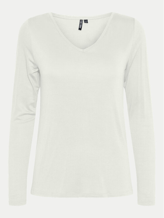 Pieces T-Shirt Billo 17151127 Biały Regular Fit