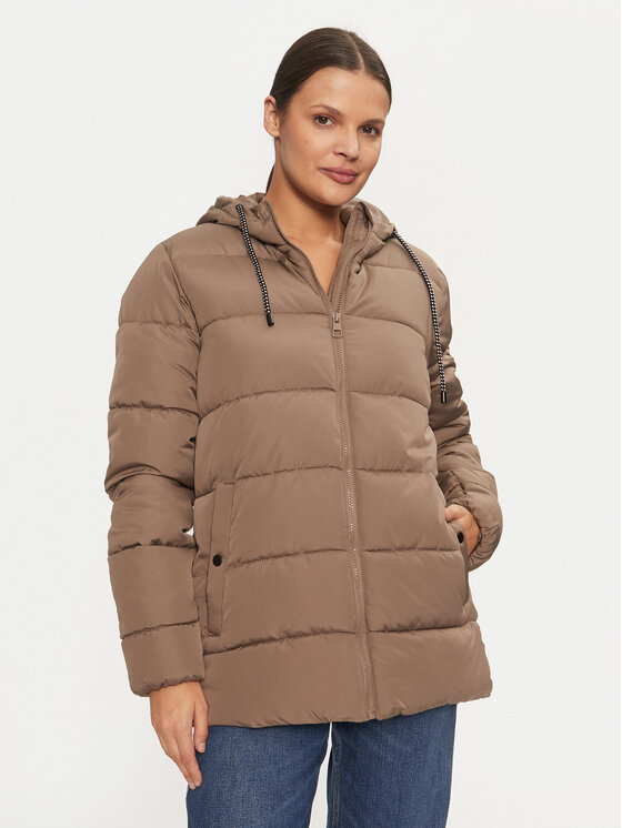 Fransa Kurtka zimowa Mabelle 20613793 Brązowy Regular Fit