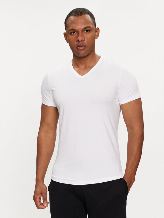 HOM Podkoszulek Classic 400206 Biały Regular Fit