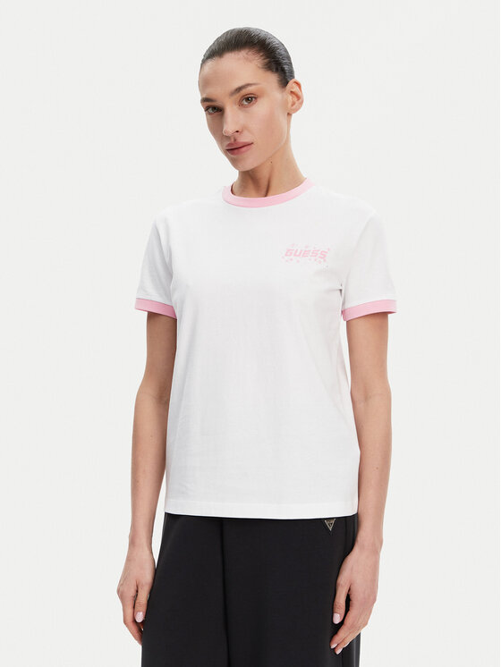 Guess T-Shirt V5GI11 I3Z14 Biały Regular Fit