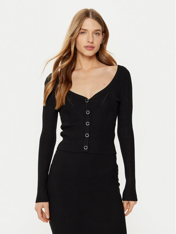 Guess Kardigan W5RR08 Z2V62 Czarny Regular Fit