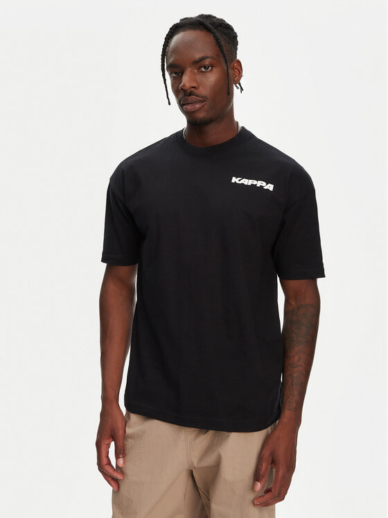 Kappa T-Shirt Nyle 351S5GW Czarny Regular Fit