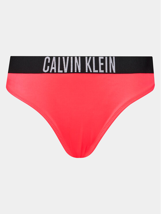 Calvin Klein Swimwear Dół od bikini KW0KW02509 Czerwony