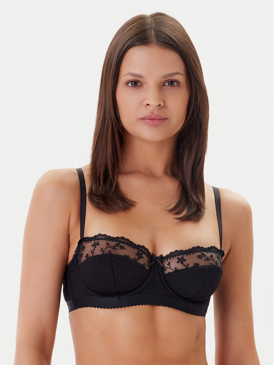 Guess Biustonosz z fiszbiną O5GC06 KCQ60 Czarny