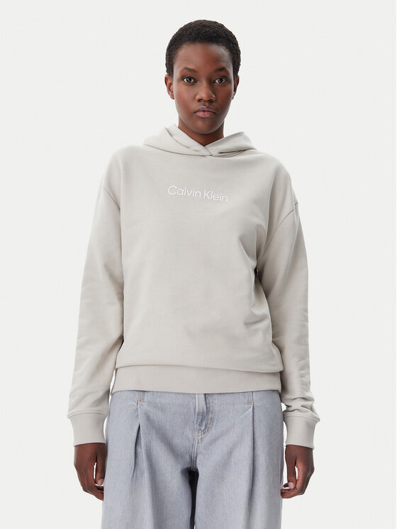 Calvin Klein Bluza Hero Logo K20K205449 Szary Regular Fit