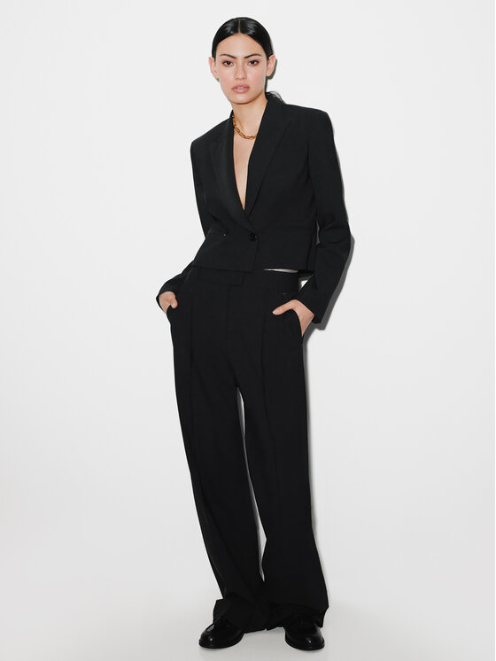 JOOP! Marynarka 58 JW241J158 30040036 Czarny Shaped Fit