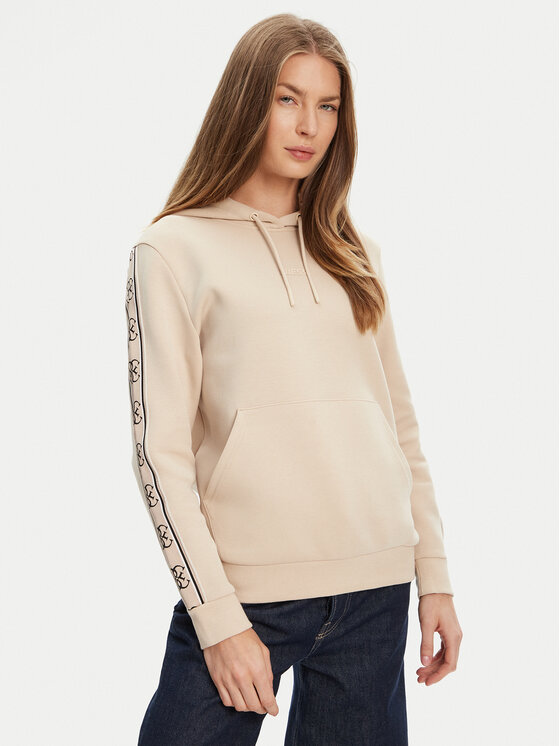 Guess Bluza V4YQ11 KB3P2 Beżowy Regular Fit