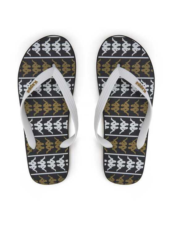 Kappa Japonki 371D2UW White - Black - Green Military Kolorowy