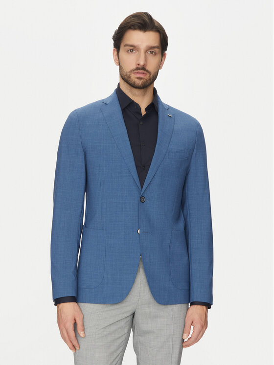 Michael Kors Marynarka MK0SB01025 Niebieski Slim Fit