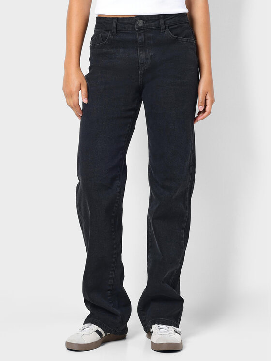 Noisy May Jeansy Yolanda 27029317 Czarny Wide Leg