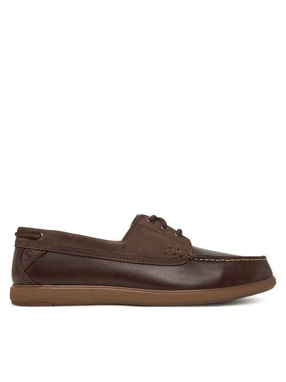 Clarks Mokasyny Bratton Boat 26181271 Brązowy