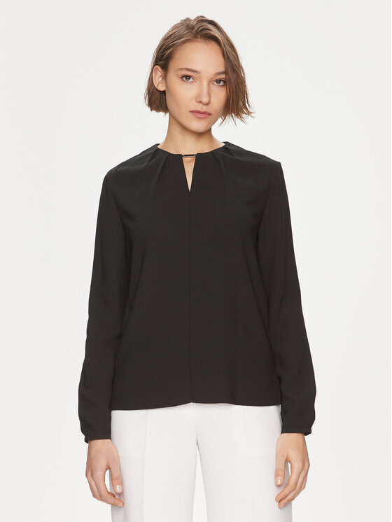 Calvin Klein Bluzka K20K207075 Czarny Regular Fit