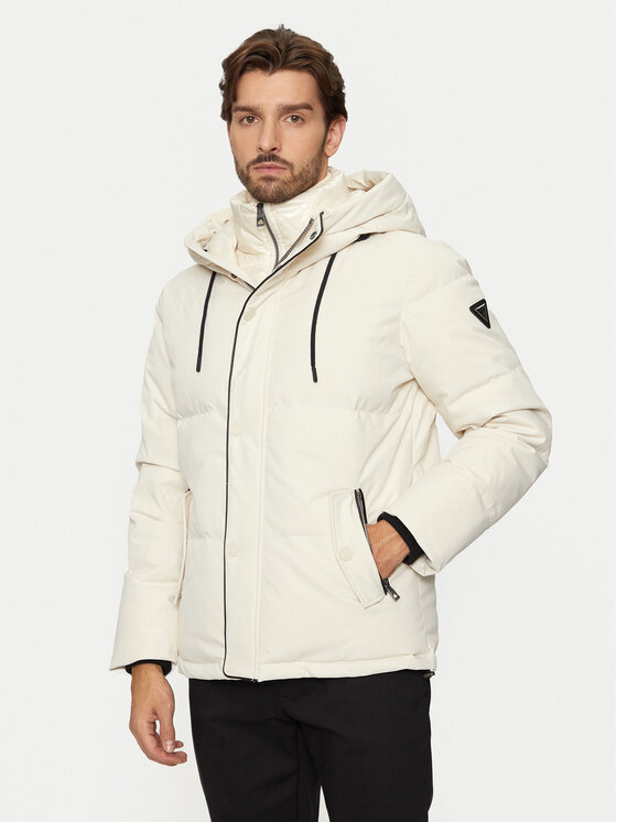 Guess Kurtka zimowa M4BL43 WGJR2 Beżowy Regular Fit