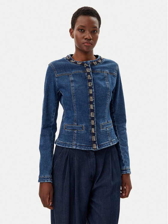 Liu Jo Kurtka jeansowa UA5135 D4448 Niebieski Regular Fit