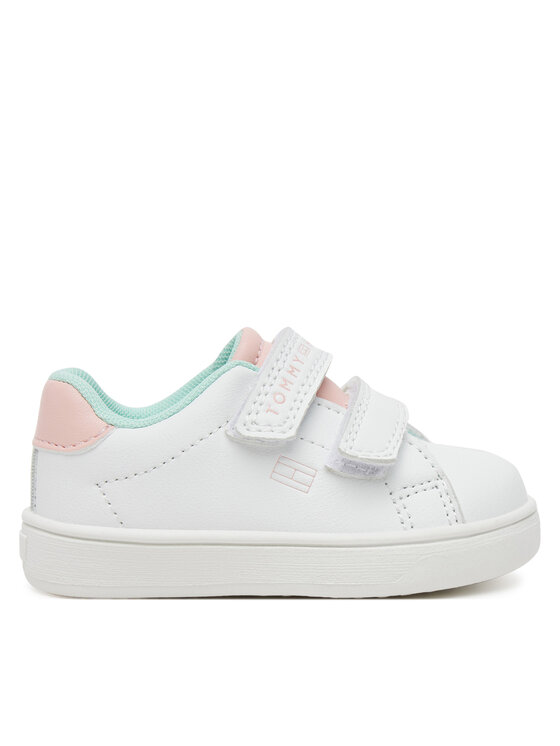 Tommy Hilfiger Sneakersy Low Cut Velcro Sneaker T1A9-33727-1355 M Biały