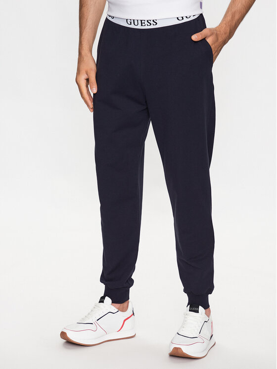 Guess Spodnie piżamowe U3YB00 KBS91 Granatowy Regular Fit