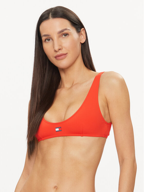 Tommy Hilfiger Góra od bikini UW0UW05098 Czerwony