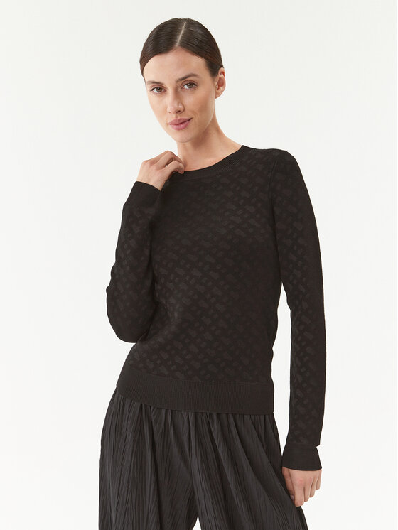 Boss Sweter Furkina 50493923 Czarny Regular Fit