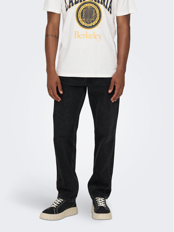 Only & Sons Jeansy 22026985 Czarny Loose Fit