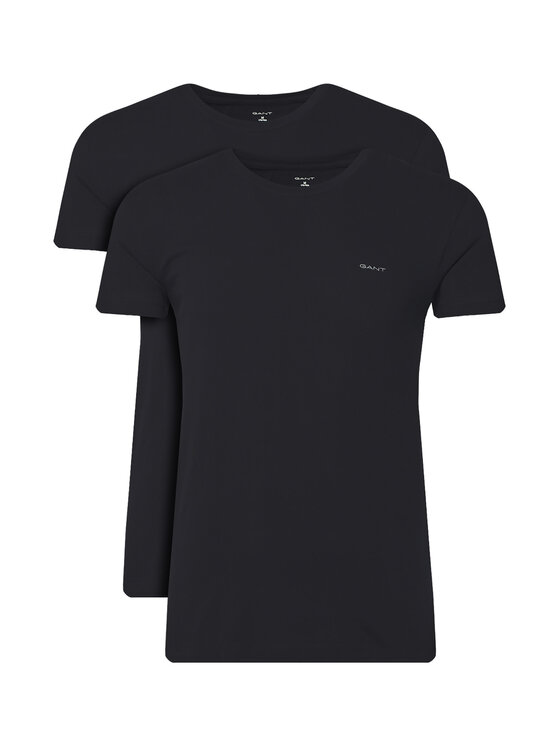 Gant Komplet 2 t-shirtów 900012008 Czarny Regular Fit