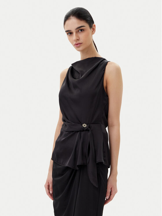 Rinascimento Bluzka CFC0019901002 Czarny Regular Fit