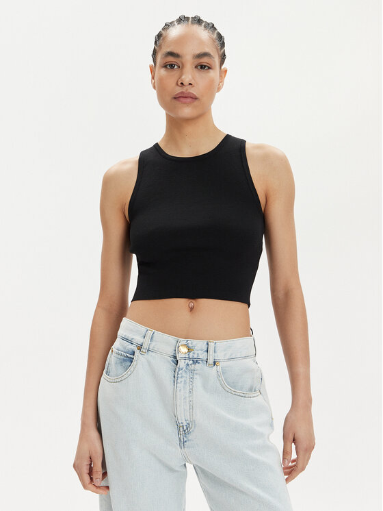 Vero Moda Top Ginny 10300339 Czarny Slim Fit